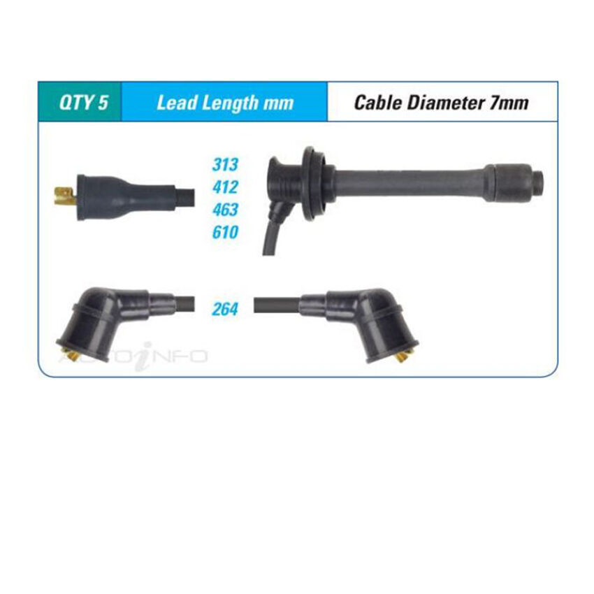 PAT Ignition Lead Set For Toyota Corona ST162R 2.0L 3SGEL I4 16V DOHC - ILS-170M