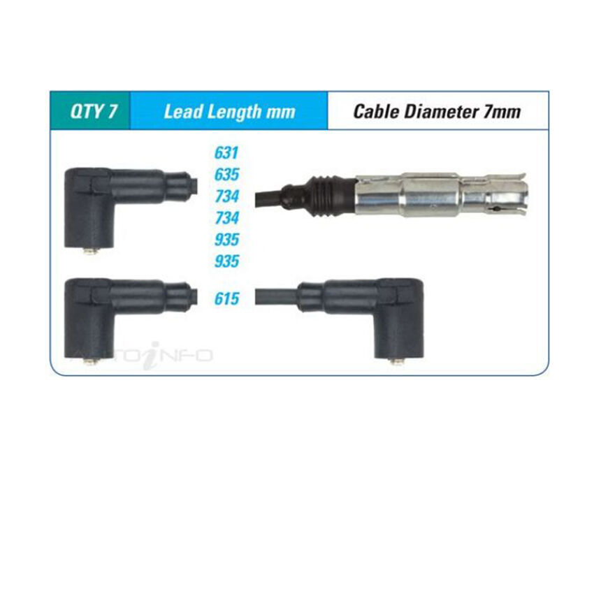 PAT Ignition Lead Set For Volkswagen Vento VR6 Type 3 2.8L AAA V6 12V SOHC