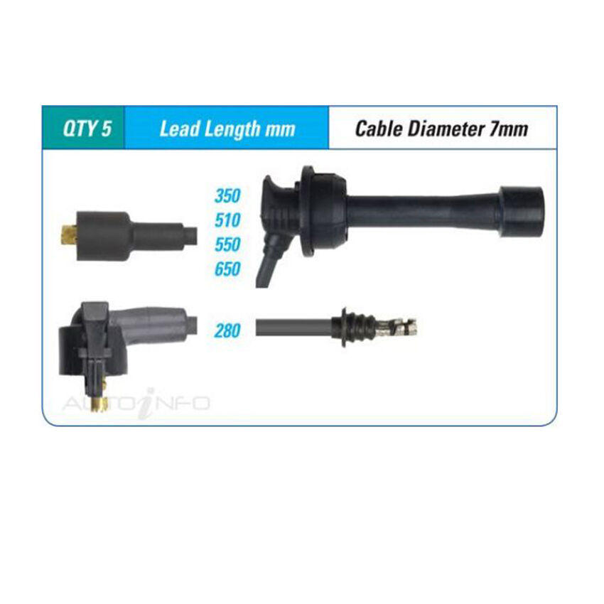 PAT Ignition Lead Set For Toyota MR2 SW20R 2.0L SGE I4 16V DOHC - ILS-184M