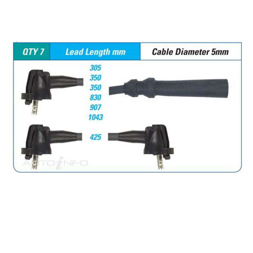 PAT Ignition Lead Set For Toyota Hilux Surf VZN130R 3.0L 3VZE V6 12V SOHC