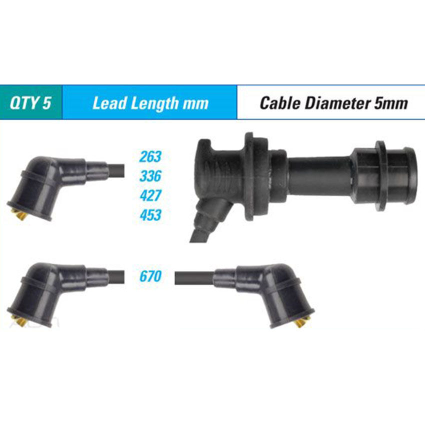 PAT Ignition Lead Set For Toyota Sprinter AE92R 1.6L 4AGE I4 16V DOHC