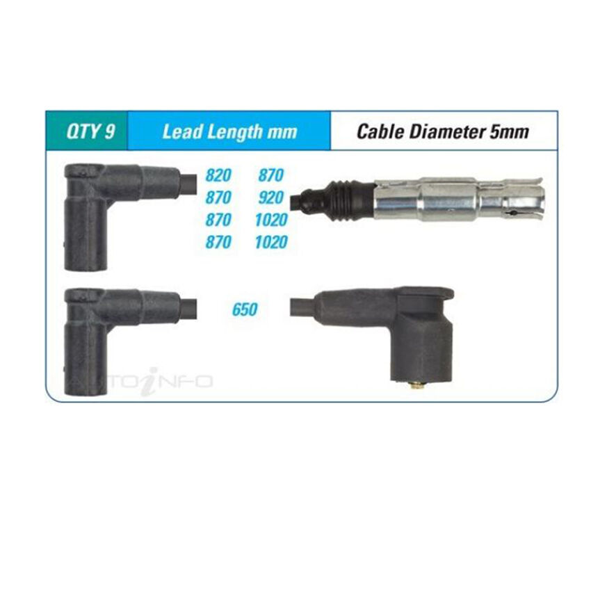 PAT Ignition Lead Set For Mercedes Benz 420SEC W126 4.2L M116.965 V8 16V SOHC