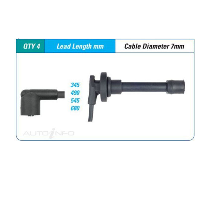 PAT Ignition Lead Set For Honda CR-V RD 2.0L B20B I4 16V DOHC - ILS-196M