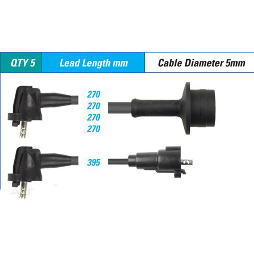 PAT Ignition Lead Set For Toyota Townace SBV KR42R 1.8L 7KE I4 8V OHV