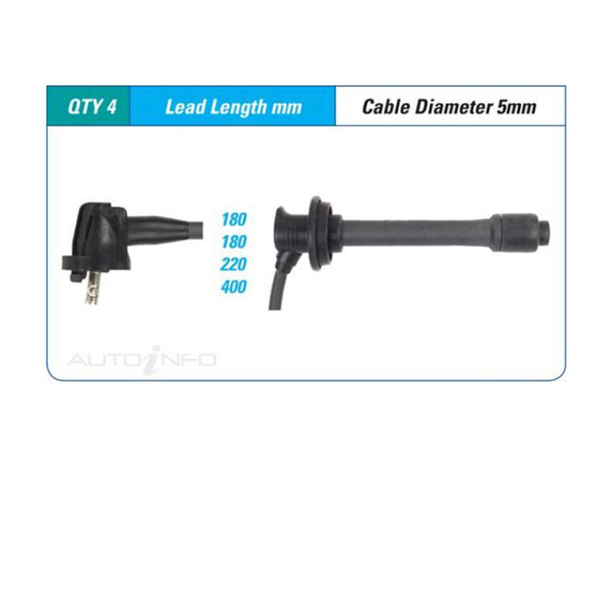 PAT Ignition Lead Set For Toyota LiteAce SR40R 2.0L 3SFE 14 16V DOHC - ILS-204M