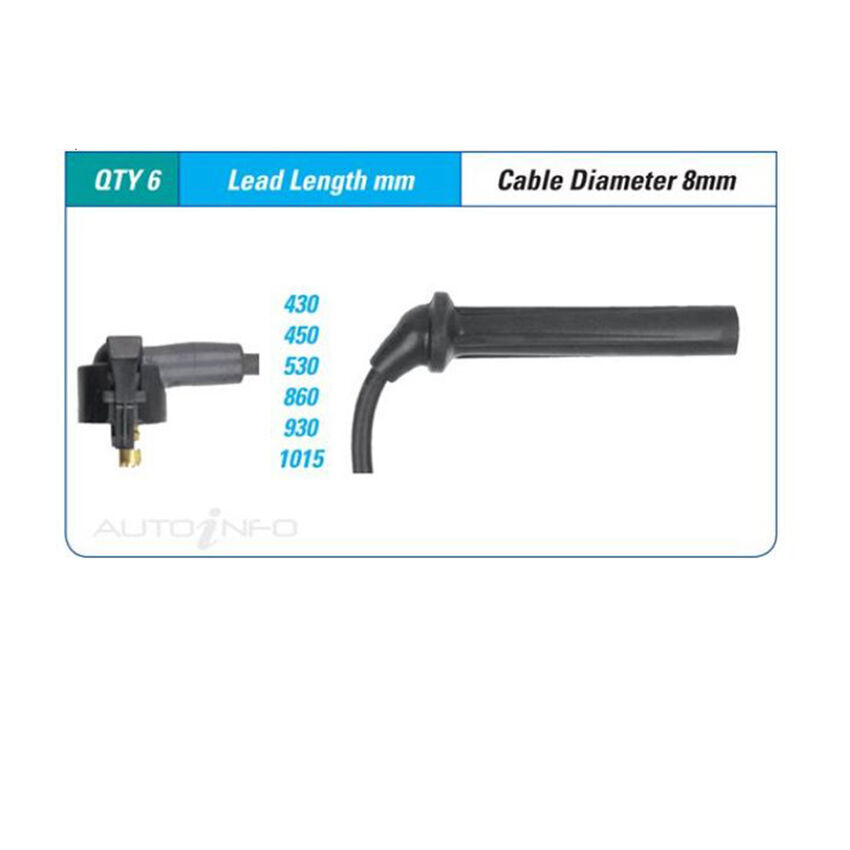 PAT Ignition Lead Set For Mercedes Benz E220C C124 2.2L M111.960 I4 16V DOHC