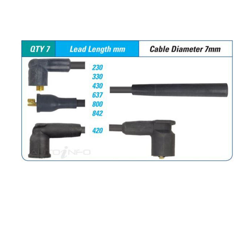 PAT Ignition Lead Set For Mazda MPV LV 3.0L JEE V6 18V SOHC - ILS-218M