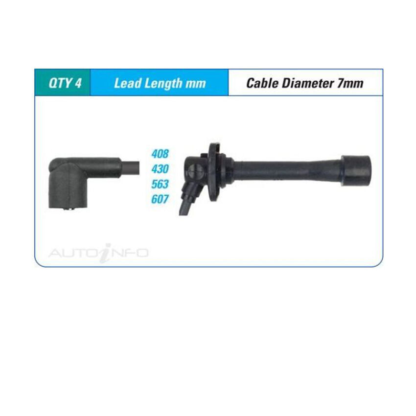 PAT Ignition Lead Set For Mitsubishi Magna TE TF 2.4L 4G64 I4 16V SOHC -ILS-244M