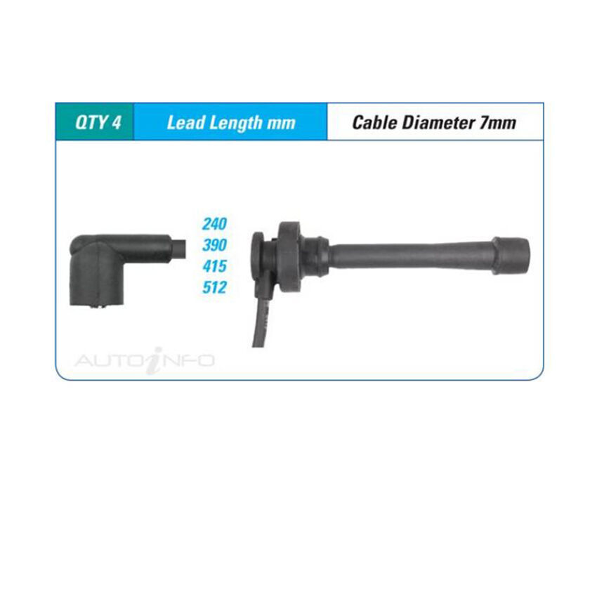 PAT Ignition Lead Set For Toyota Previa TCR10R TCR11R 2.4L 2TZFE I4 16V DOHC