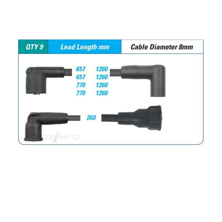 PAT Ignition Lead Set For Chevrolet C30 5.7L 350 V8 16V OHV - ILS-247M