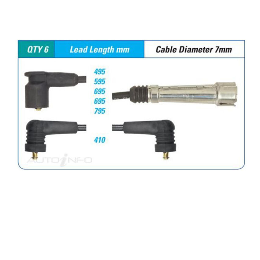 PAT Ignition Lead Set For Audi 90 B3 2.3L NG I5 10V SOHC Sedan - ILS-252M