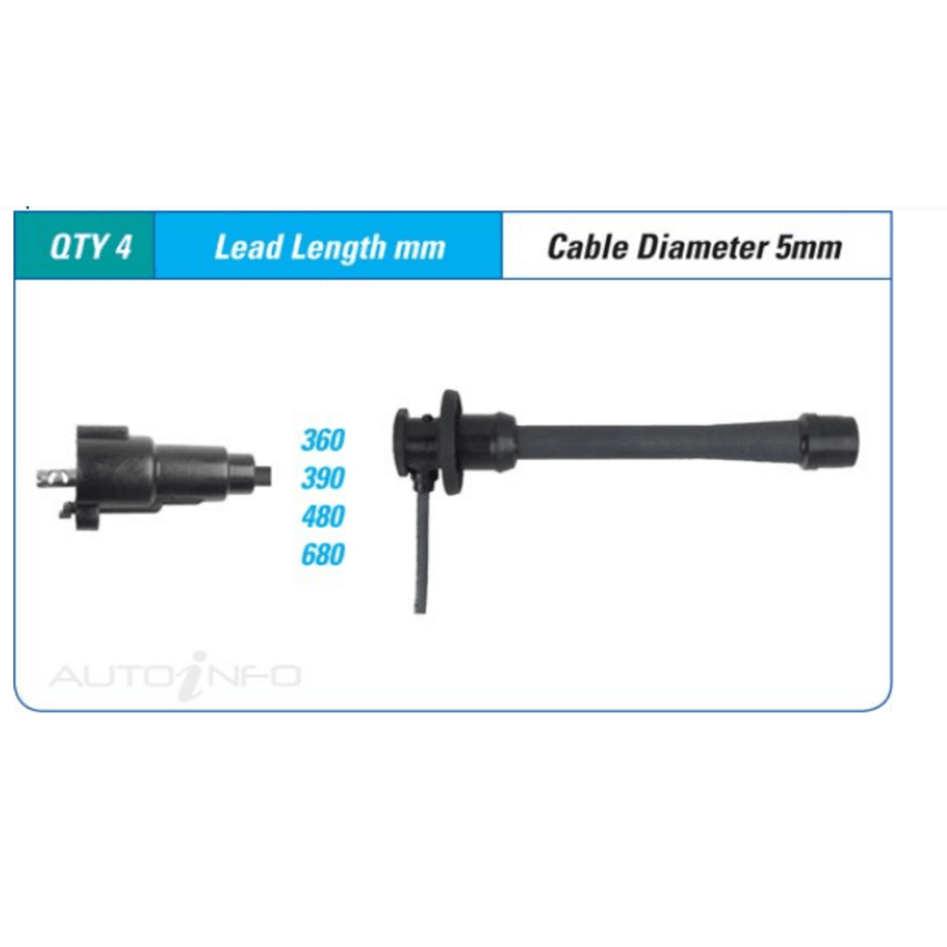 PAT Ignition Lead Set For Toyota Landcruiser Prado [RZJ90R, RZJ95R, RZJ120R]