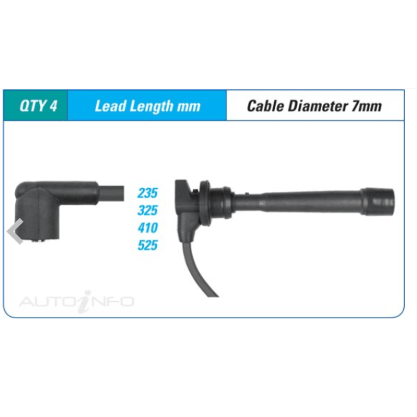 PAT Ignition Lead Set For Hyundai Coupe FX, SFX, SX RD 1.8L/2.0L G4GF, G4GM
