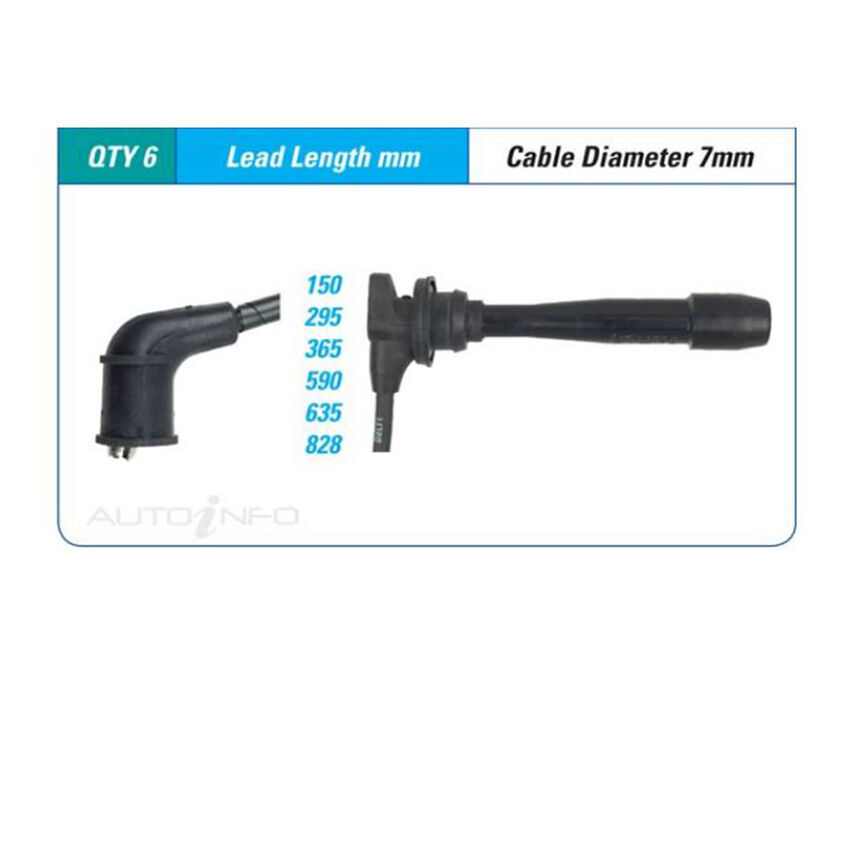 PAT Ignition Lead Set For Hyundai Sonata GL EF-B 2.7L G6BA V6 24V DOHC -ILS-272M