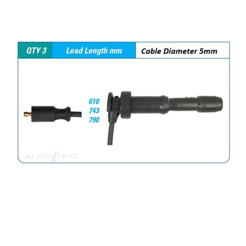 PAT Ignition Lead Set For Hyundai Grandeur XG 3.0L G6CT V6 24V DOHC - ILS-273M