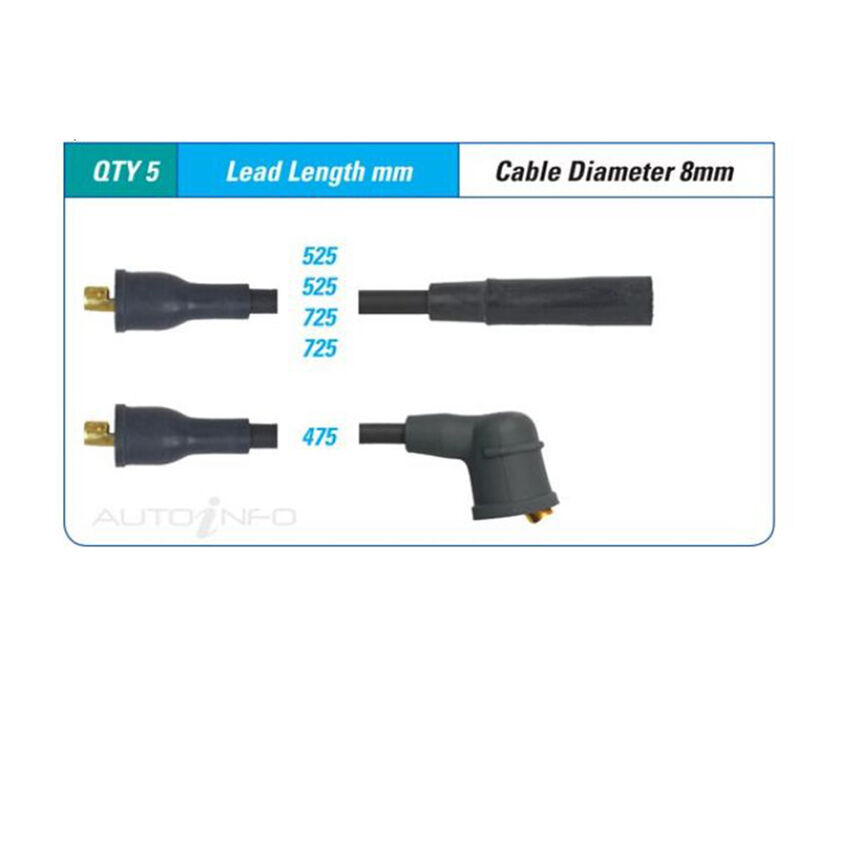 PAT Ignition Lead Set For ISUZU MU UCS 2.6L 4ZE1 I4 8V SOHC - ILS-279M