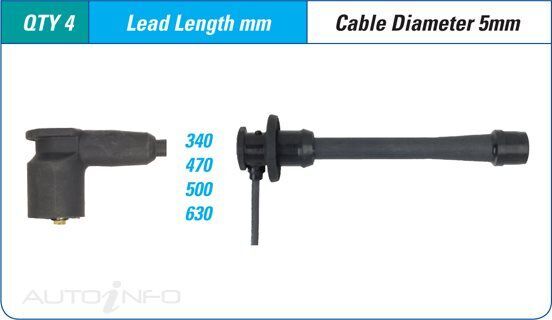 PAT Spark Plug Lead Kit For Toyota Land Cruiser Prado RZJ90R RZJ95R 2.7L 3RZFE