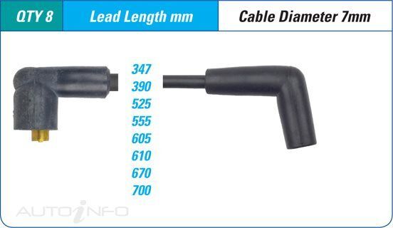 PAT Ignition Lead Set For Range Rover SE 4.0L 48D V8 16V OHV Full-Size -ILS-301M