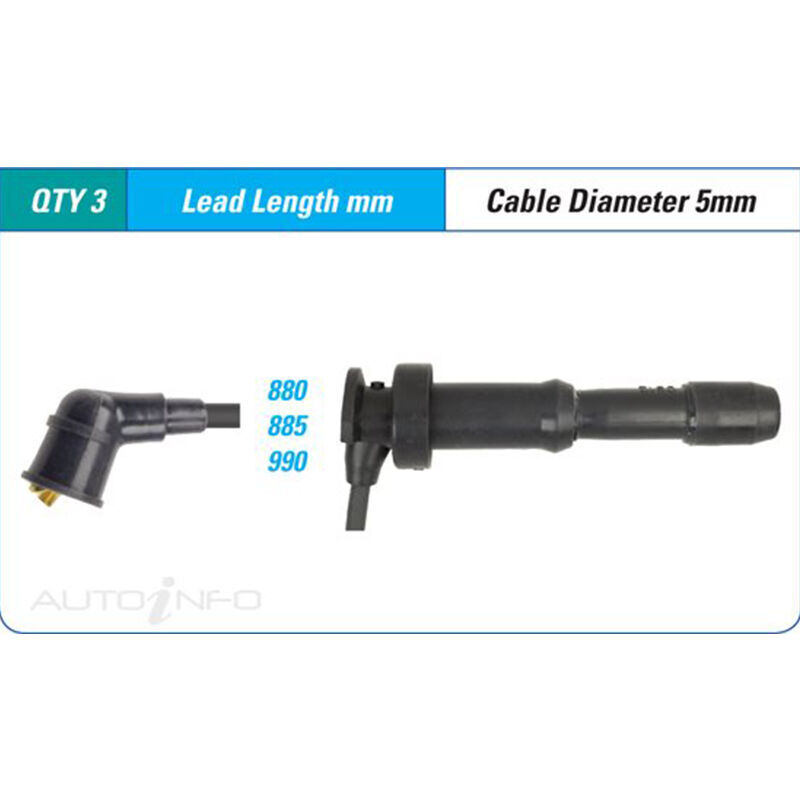 PAT Ignition Lead Set For Mitsubishi Pajero GLX GLS NJ NK 3.5L 6674 V6 24V DOHC