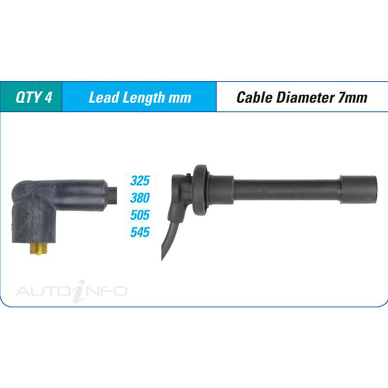 PAT Ignition Lead Set For Ford Laser KJ, KL 1.6L B6 I4 16V DOHC - ILS-313M