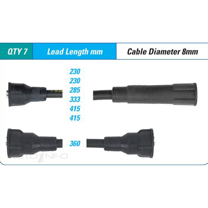 PAT Ignition Lead Set For Jeep Renegade 4.2L 4.2L I6 12V OHV - ILS-316M