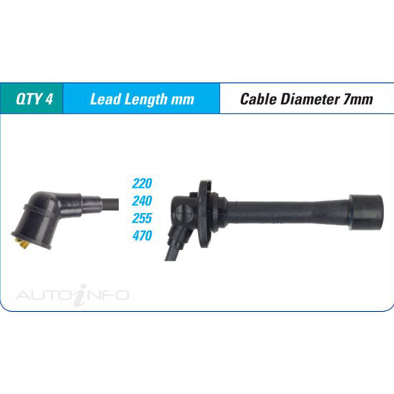 PAT Ignition Lead Set For Mazda 323 Protege BJ 1.8L FPDE 14 16V DOHC - ILS-323M