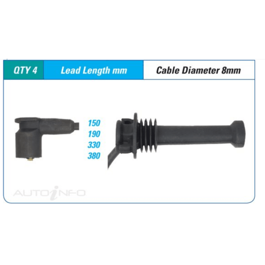 PAT Ignition Lead Set For Ford Focus Ambiente LW 1.6L 4D Sedan,Wagon,Hatchback