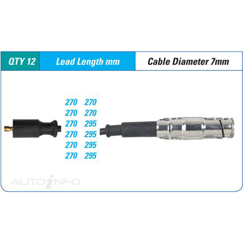 PAT Ignition Lead Set For Mercedes Benz E240T S210 2.4L M112.911 V6 18V SOHC