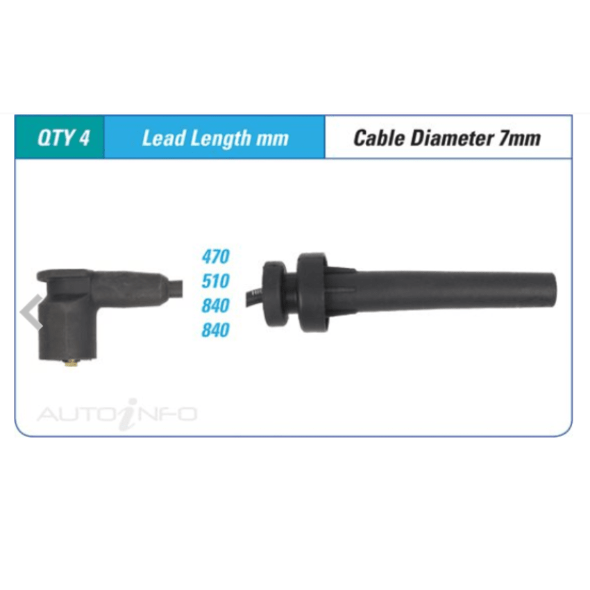 PAT Ignition Lead Set For Subaru Liberty 2.5i BL, BP B13 2.5L EJ252, EJ253 F4