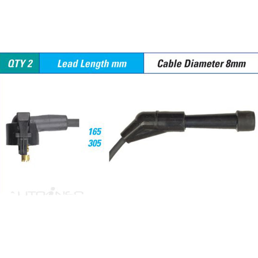 PAT Ignition Lead Set For Ford Transit VH VJ 2.3L E5FB I4 16V DOHC