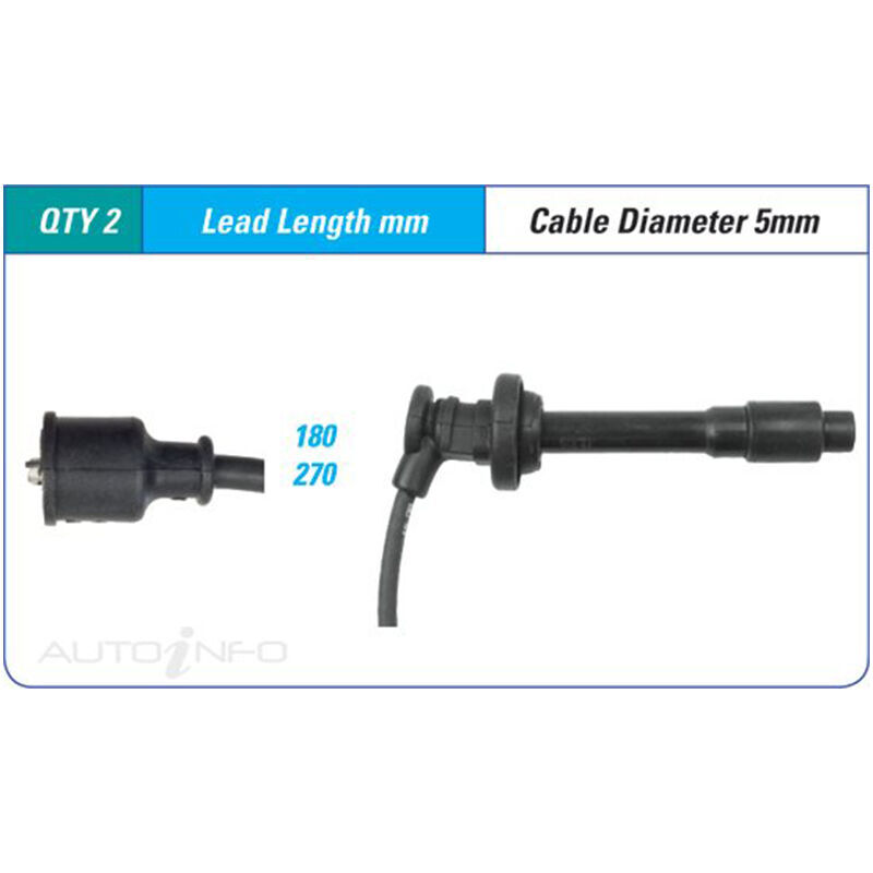 PAT Ignition Lead Set For Daihatsu Applause 1.6L HDE 14 16V SOHC - ILS-349M