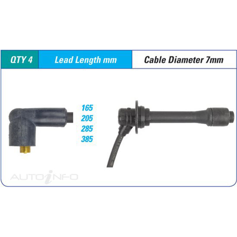 PAT Ignition Lead Set For Mazda MX5 NA NB 1.8L,1.6L BPZE 14 16V DOHC - ILS-350M
