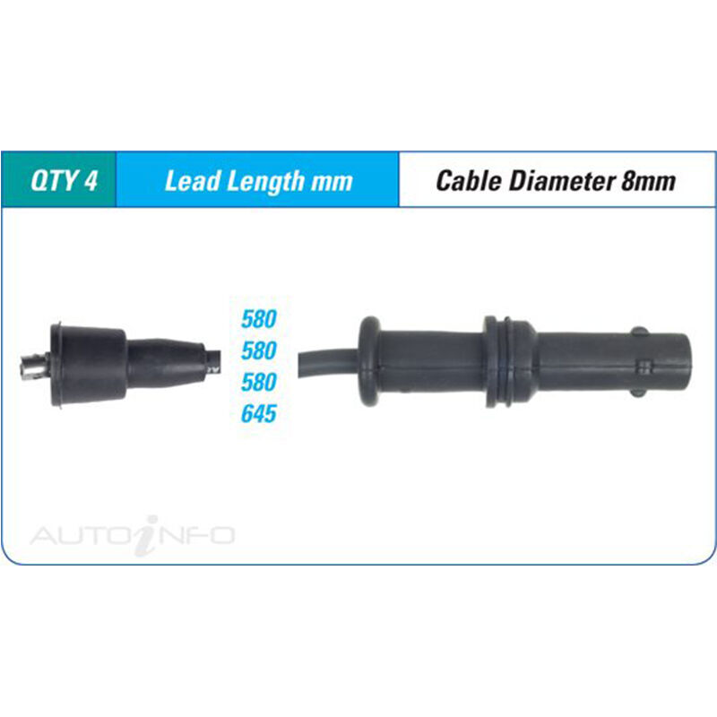 PAT Ignition Lead Set For Subaru Impreza Sportswagon GF G10 2.0L EJ20E 16V SOHC