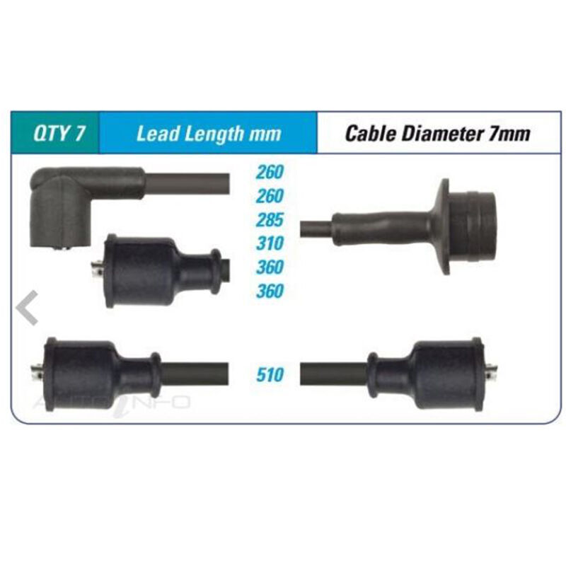 PAT Ignition Lead Set For Chrysler Regal Safari 3.7L 225 16 12V OHV- -ILS-366M