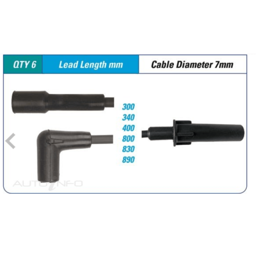 PAT Ignition Lead Set For Jeep Wrangler JK 3.8L EGT V6 2,4D Convertible