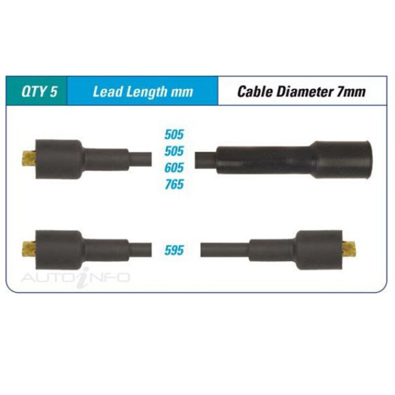 PAT Spark Plug Lead Kit For Subaru GF 1.6L EA71 F4 8V OHV Hardtop- -ILS-383M