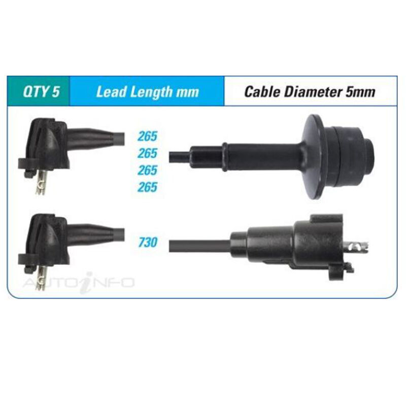 PAT Spark Plug Lead Kit For Toyota LiteAce KR42R 1.8L 7K14 8V OHV- -ILS-389M