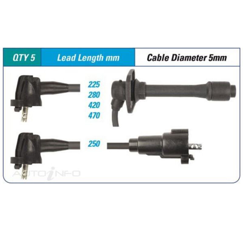 PAT Spark Plug Lead Kit For Toyota Sera EXY10R 1.5L 5EFHE 14 16V DOHC- -ILS-400M