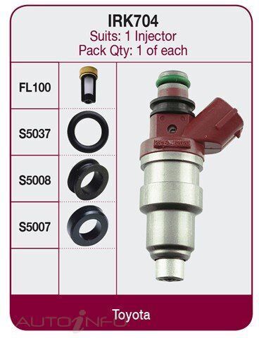 Goss Fuel Injector Seal Kit For Holden Nova LF LG 1.6L 4AFE I4 16V DOHC