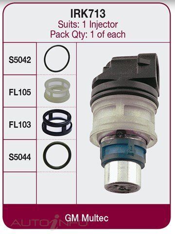 Goss Fuel Injector Seal Kit For Holden Combo SB 1.4L C14NZ I4 8V SOHC