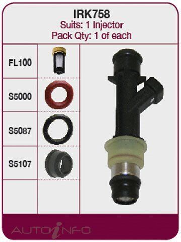 Goss Fuel Injector Repair Kit For Holden Frontera Sport MX 2.2L 6VD1 V6 24V DOHC