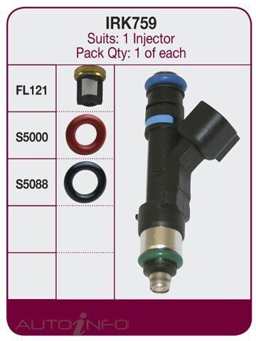 Goss Fuel Injector Repair Kit For Chrysler 300C 5.7L EZD V8 16V OHV - IRK759