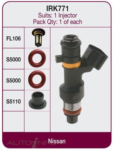 Goss Fuel Injector Repair Kit For Nissan Maxima A33 J31 3.0L,3.5L VQ35DE V6 DOHC