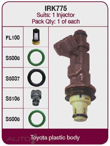 Goss Fuel Injector Repair Kit For Toyota Prado Land Cruiser VZJ95R 3.4L 5VZE