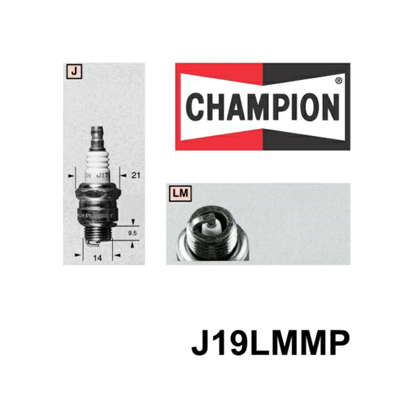 Champion J19LMMP SPARK PLUG - J19LM MOWER PACK