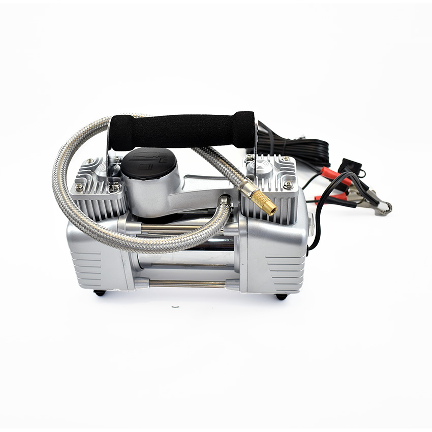 Jetpower Air Compressor 12V 150psi 75L/PM Twin Cylinder .0.3HP 6mtr Coiled Air Hose JPC075