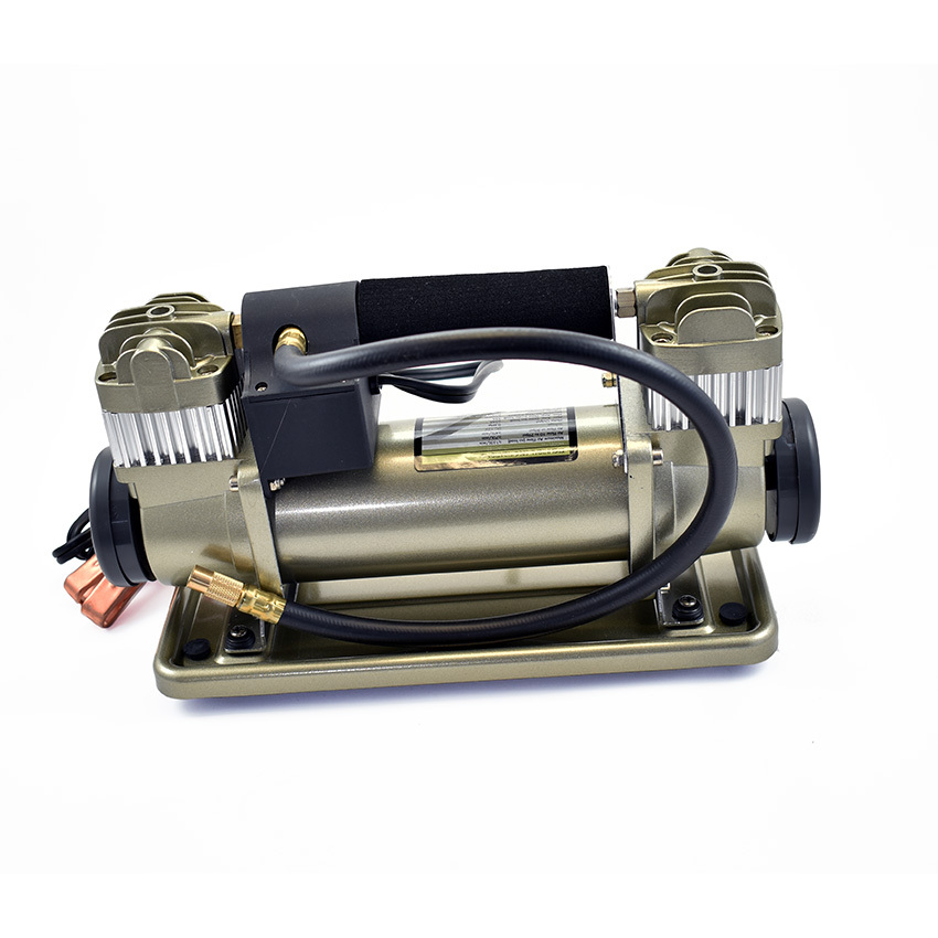 Jetpower Air Compressor 12V 150psi 155L/min Car 4x4 Portable Twin Cylinder 6mtr Hose JPC155