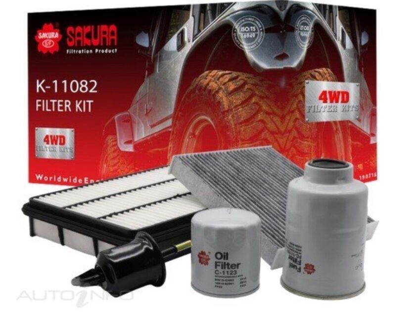 Sakura 4WD Filter Kit For Toyota Landcruiser Prado KDJ150R KDJ155R 3.0L Diesel