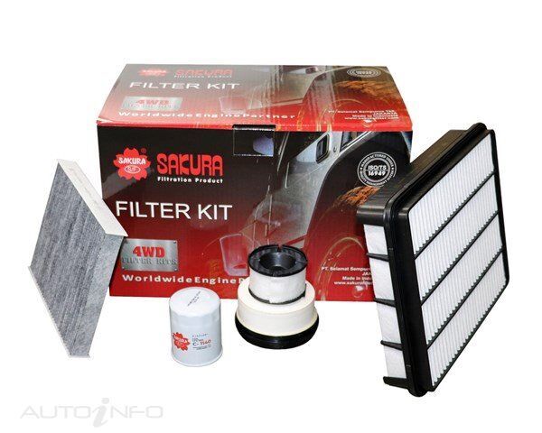 Sakura 4WD Filter Kit For Toyota Landcruiser LC300 FJA300R V6 3.3L F33A-FTV