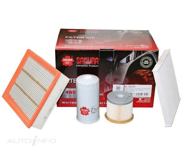 Sakura 4WD Filter Kit For Holden Colorado LT-R, LX, LX-R RC 3.0L 4JJ1-TCX
